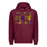 Burgundy here for the beads mardi gras Premium Hoodie - OliviaCreatesArt