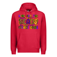 Cardinal here for the beads mardi gras Premium Hoodie - OliviaCreatesArt