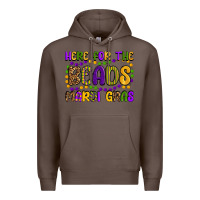 Coffee here for the beads mardi gras Premium Hoodie - OliviaCreatesArt