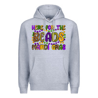 Heather Grey here for the beads mardi gras Premium Hoodie - OliviaCreatesArt