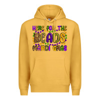 Mustard here for the beads mardi gras Premium Hoodie - OliviaCreatesArt