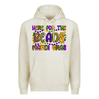 Oatmeal Heather here for the beads mardi gras Premium Hoodie - OliviaCreatesArt