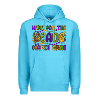 Ocean Blue here for the beads mardi gras Premium Hoodie - OliviaCreatesArt