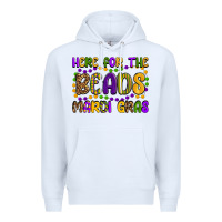 White here for the beads mardi gras Premium Hoodie - OliviaCreatesArt