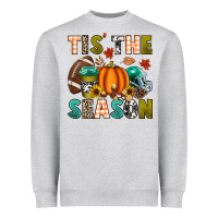 Heather Grey Tis' the season Heavyweight Sweatshirt - texasbilliewilder