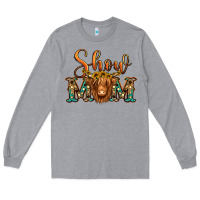 Heather Grey show mom long haired cow Long Sleeve Tee - Jasminsmagicworld