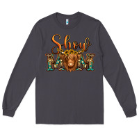 Smoke show mom long haired cow Long Sleeve Tee - Jasminsmagicworld