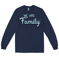 Navy We Are Family Long Sleeve Tee - Bettercallsaul