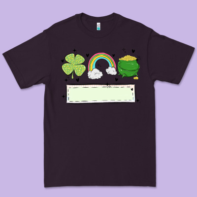 St Patrick's Trio Name Patch Premium Tee Designed By Maliassmallbusiness