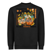 Black Thankful Heavyweight Sweatshirt - texasbilliewilder