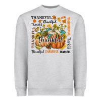 Heather Grey Thankful Heavyweight Sweatshirt - texasbilliewilder