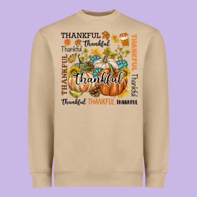 Thankful Heavyweight Sweatshirt Designed By Texasbilliewilder