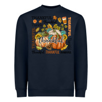 Navy Thankful Heavyweight Sweatshirt - texasbilliewilder