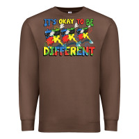 Chestnut It's okay to be different Autism Premium Sweatshirt - FaDigitalArtStudio
