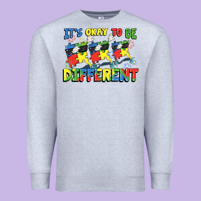 It's Okay To Be Different Autism Premium Sweatshirt Designed By Fadigitalartstudio