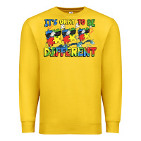Lemon It's okay to be different Autism Premium Sweatshirt - FaDigitalArtStudio