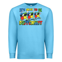 Ocean Blue It's okay to be different Autism Premium Sweatshirt - FaDigitalArtStudio
