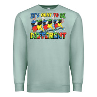 Seafoam It's okay to be different Autism Premium Sweatshirt - FaDigitalArtStudio