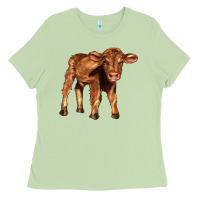 Matcha red angus calf Ladies Tee - LillyAllenDesigns