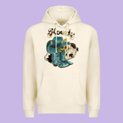 Howdy Premium Hoodie Designed By Jahusdesignshop