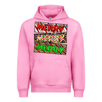 Fuchsia Pink merry merry merry Urban Hoodie - CowhideDigitalArt