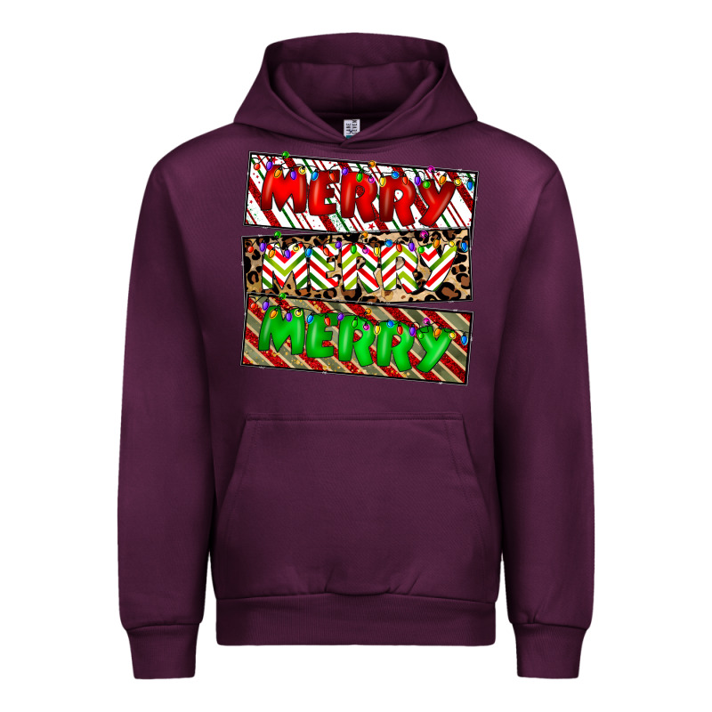 Merry Merry Merry Urban Hoodie by CowhideDigitalArt | Teevron