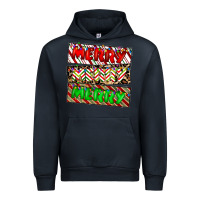 Navy merry merry merry Urban Hoodie - CowhideDigitalArt