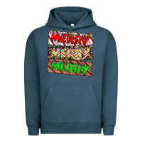 Pigment Midnight Navy merry merry merry Urban Hoodie - CowhideDigitalArt