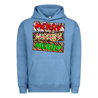 Pigment Pebble Blue merry merry merry Urban Hoodie - CowhideDigitalArt