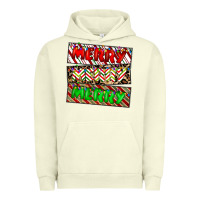 Pigment Pistachio merry merry merry Urban Hoodie - CowhideDigitalArt