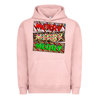 Pigment Salmon merry merry merry Urban Hoodie - CowhideDigitalArt
