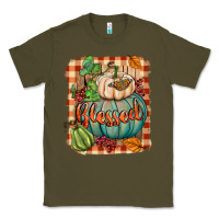 Army Green Blessed Classic Tee - BundleAndBundleShop