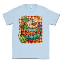 Dusty Blue Blessed Classic Tee - BundleAndBundleShop