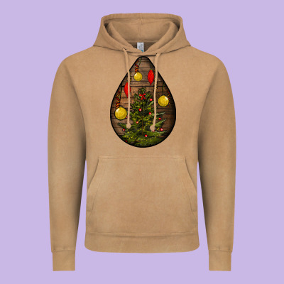 Christmas  Teardrop Vintage Hoodie Designed By Bundleandbundleshop