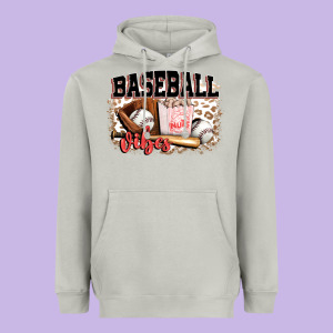Baseball Vibes Heavyweight Hoodie Designed By Fadigitalartstudio