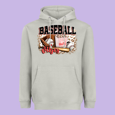 Baseball Vibes Heavyweight Hoodie Designed By Fadigitalartstudio