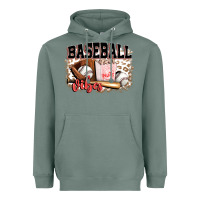 Sage baseball vibes Heavyweight Hoodie - FaDigitalArtStudio
