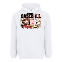 White baseball vibes Heavyweight Hoodie - FaDigitalArtStudio
