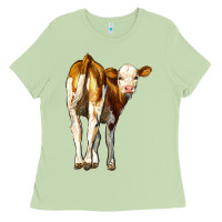 Matcha simmental calf Ladies Tee - LillyAllenDesigns