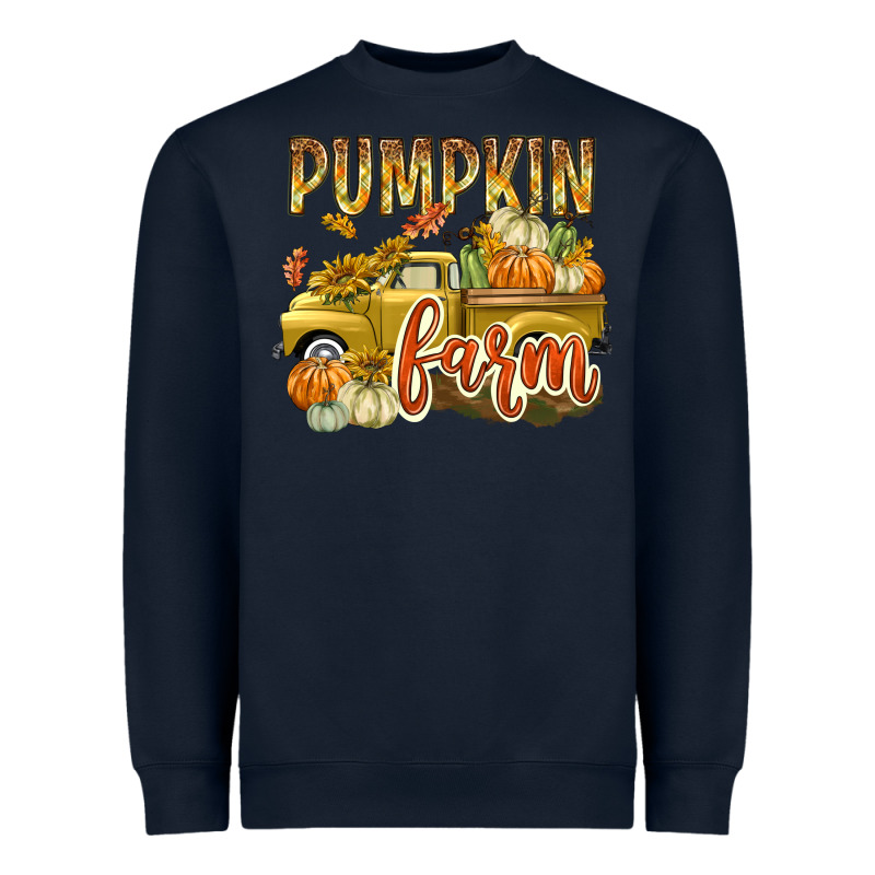 Pumpkin Farm With Truck Heavyweight Sweatshirt by texasbilliewilder | Teevron