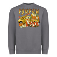 Storm Pumpkin farm with truck Heavyweight Sweatshirt - texasbilliewilder