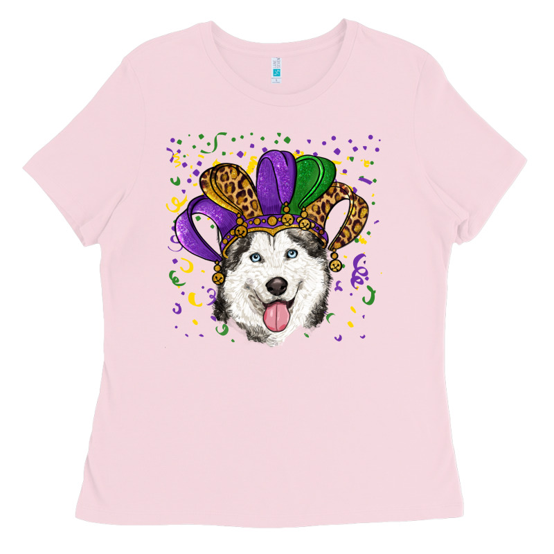 Mardi Gras Hat Husky Ladies Tee by RanaPortraitStore | Teevron