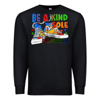 Black Be a kind sole Autism Awareness Premium Sweatshirt - FaDigitalArtStudio