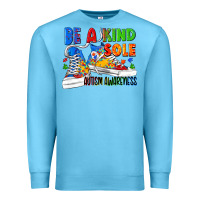 Ocean Blue Be a kind sole Autism Awareness Premium Sweatshirt - FaDigitalArtStudio