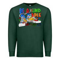 Sports Green Be a kind sole Autism Awareness Premium Sweatshirt - FaDigitalArtStudio