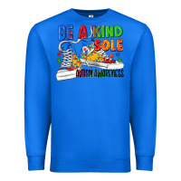 True Royal Be a kind sole Autism Awareness Premium Sweatshirt - FaDigitalArtStudio