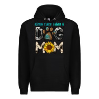 Black kinda busy being a dog mom Premium Hoodie - OliviaCreatesArt