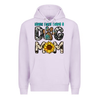 Lilac kinda busy being a dog mom Premium Hoodie - OliviaCreatesArt