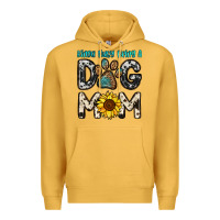 Mustard kinda busy being a dog mom Premium Hoodie - OliviaCreatesArt