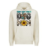 Oatmeal Heather kinda busy being a dog mom Premium Hoodie - OliviaCreatesArt